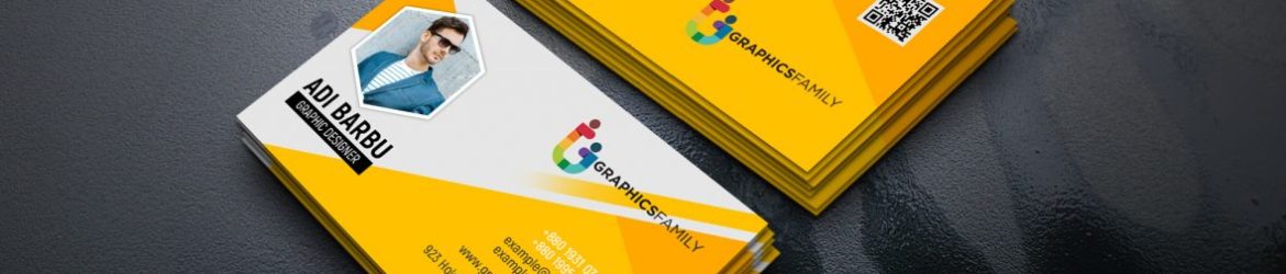 Yellow Visiting Card Design