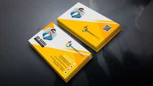 Yellow Visiting Card Design