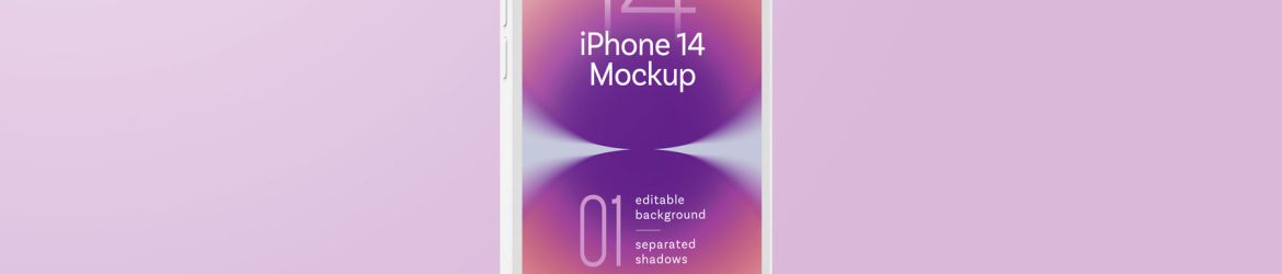 1 Free iPhone 14 Pro Clay Mockup PSD