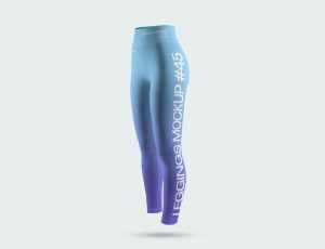 1 Free Leggings Mockup With Elastic Waist