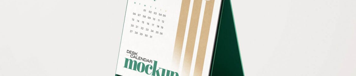 1 Free Square Desk Calendar Mockup PSD 1 Free Square Desk Calendar Mockup PSD