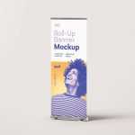 1 Free Standee Rollup Banner Mockup PSD - Free PSD Download 1 Free Standee Rollup Banner Mockup PSD