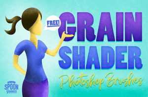10 Free Grain Shader Brushes for Adobe Photoshop