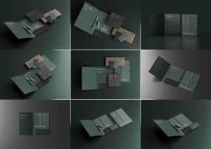 10 Free Single Pocket File Folder Stationery Mockups PSD Files