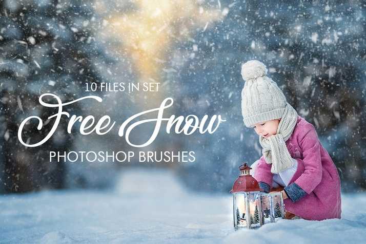 10 Snow Effect Photoshop Brushes