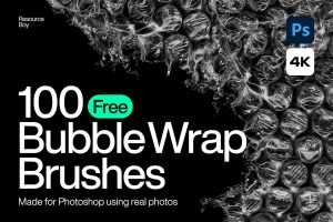 100 Bubble Wrap Free Photoshop Brushes