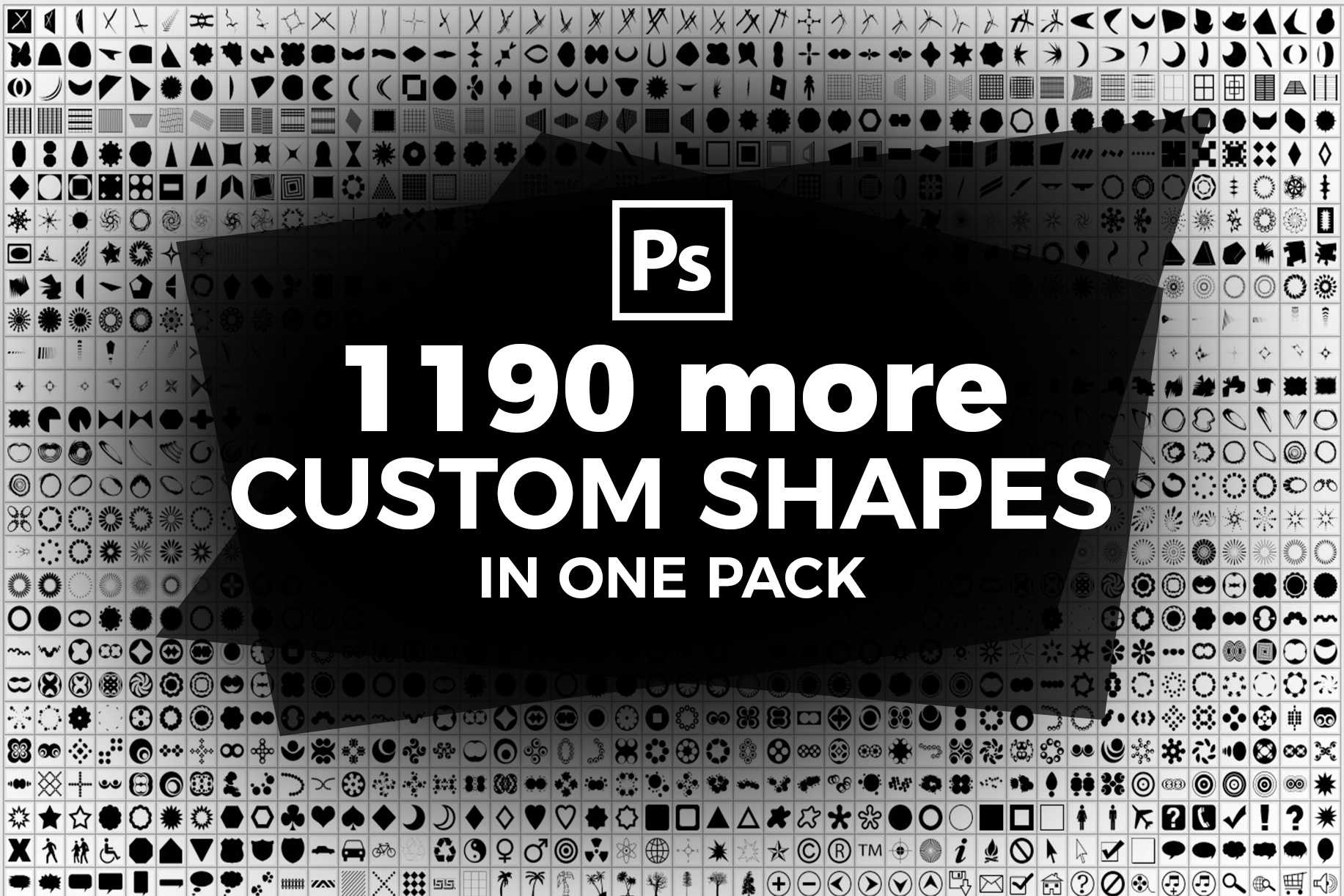 1190 more Ps Custom Shapes - Free Download