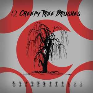 12 Free Creepy Tree Brushes - Free Photoshop Brushes | PsFiles