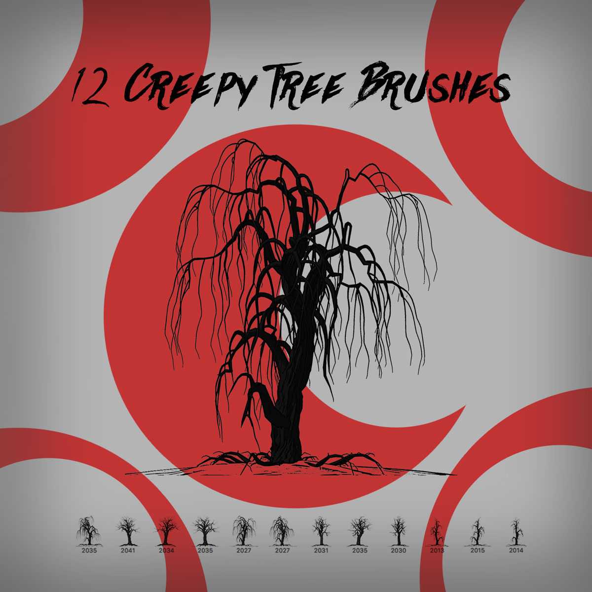 12 Free Creepy Tree Brushes - Free Photoshop Brushes | PsFiles