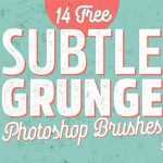 14 Subtle Grunge Texture Ps Brushes