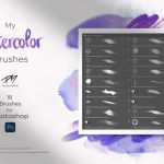 18 Free Watercolor Photoshop Brushes by Martina Palazzese