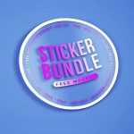 2 Free Clear Round Sticker Mockups PSD - Free PSD Download 2 Free Clear Round Sticker Mockups PSD