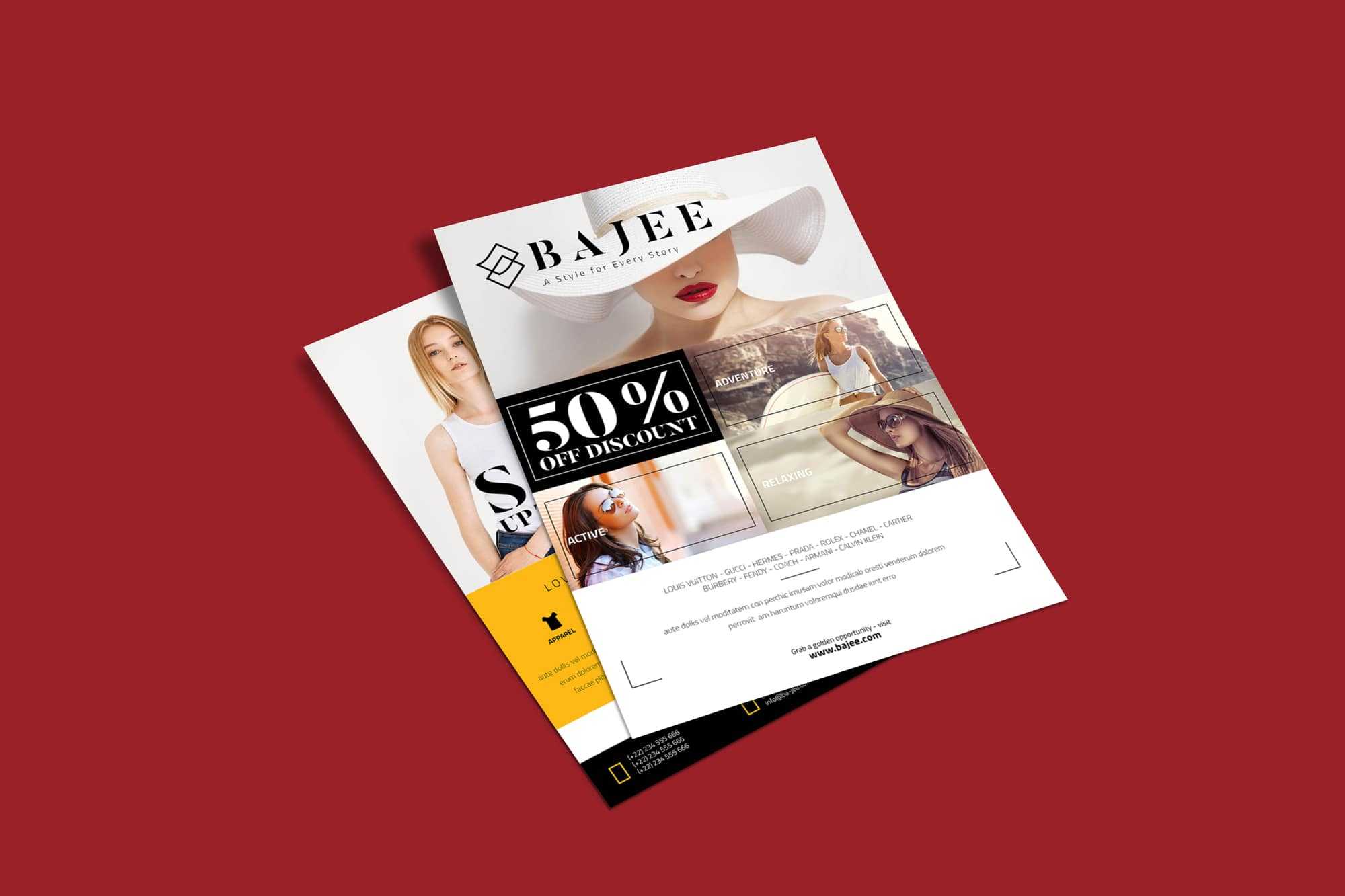 2 Free Flyers Mockup PSD