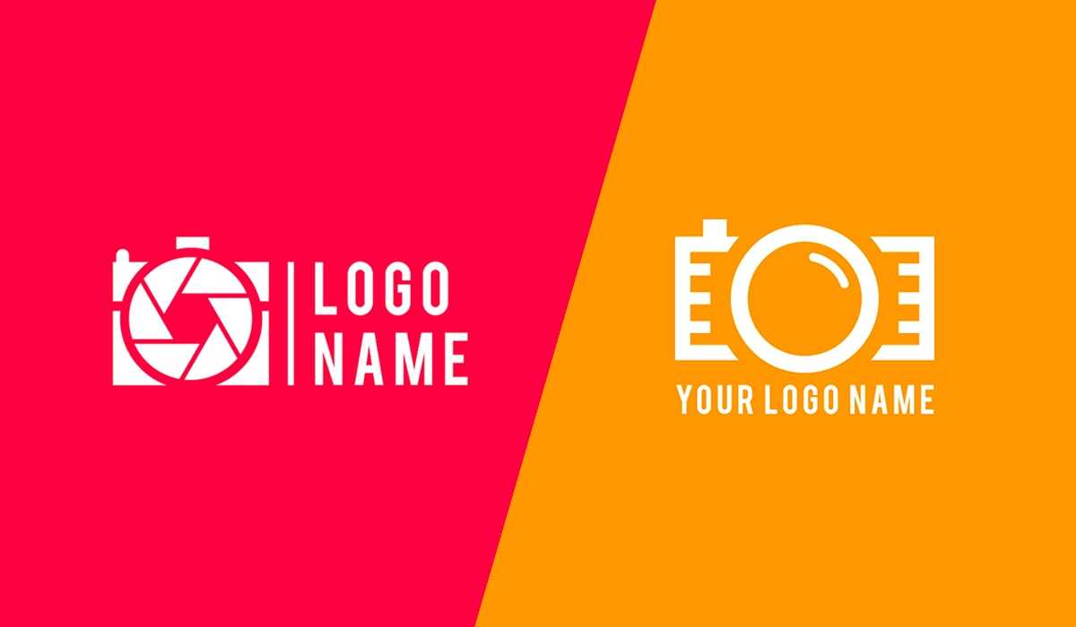 2 Minimal Photography LOGO Design Template PSD