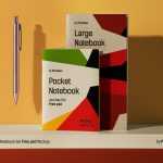 2 Notebooks Mockup Free PSD