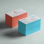 2 Stacked Business Cards Mockup PSD - Free Photoshop Files