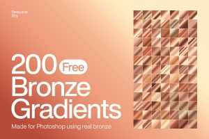 200 Free Bronze Photoshop Gradients file