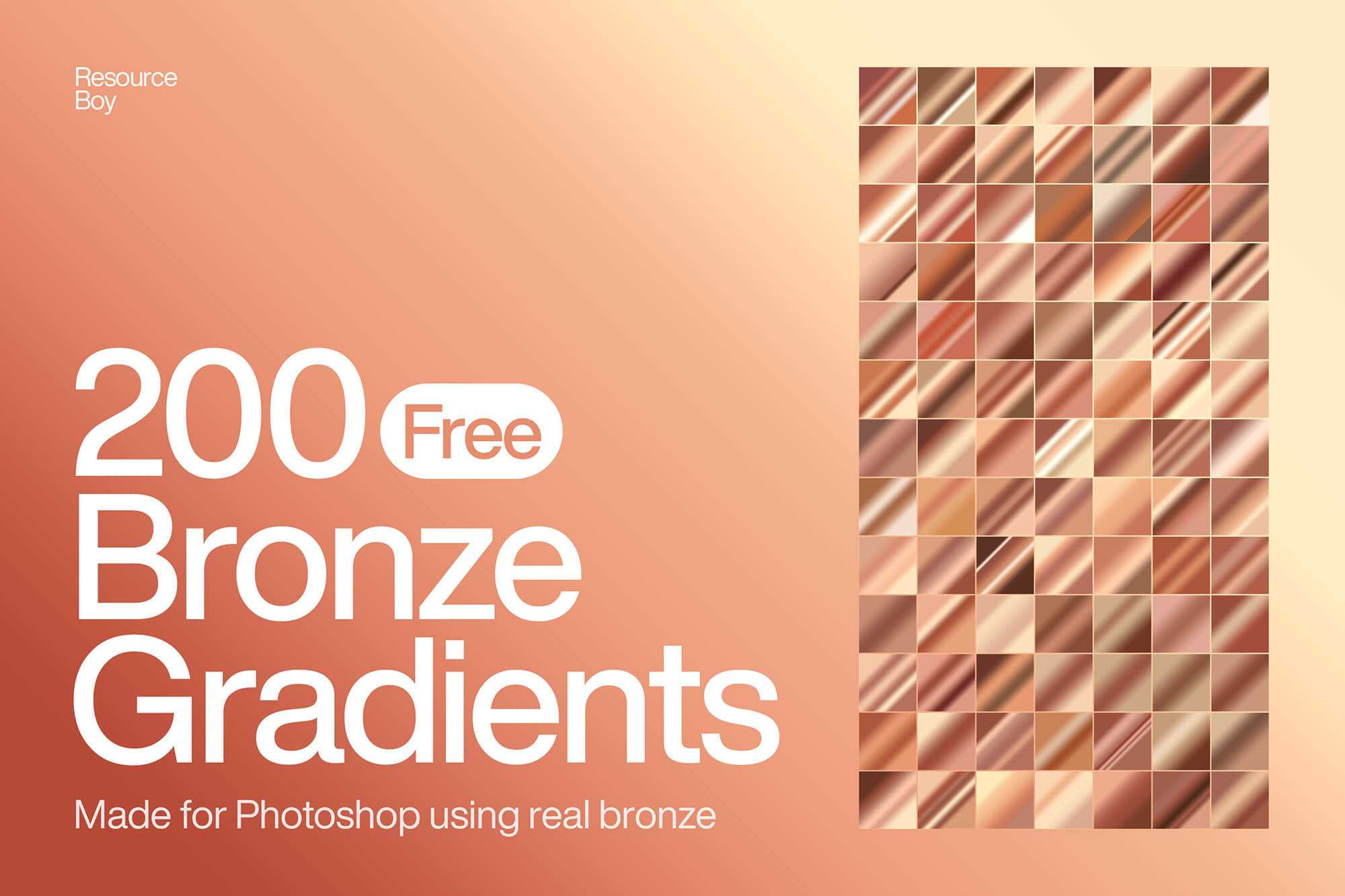 200 Free Bronze Photoshop Gradients file