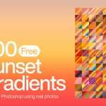 200 Free Sunset Photoshop Gradients .gdr file