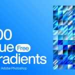 200 Shining Blue Free Photoshop Gradients
