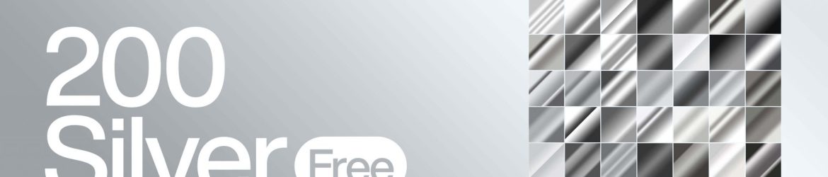 200 Silver Photoshop Gradients .grd file for free