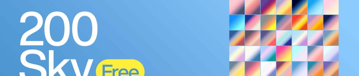 200 Sky Color Free Photoshop Gradients .GDR file
