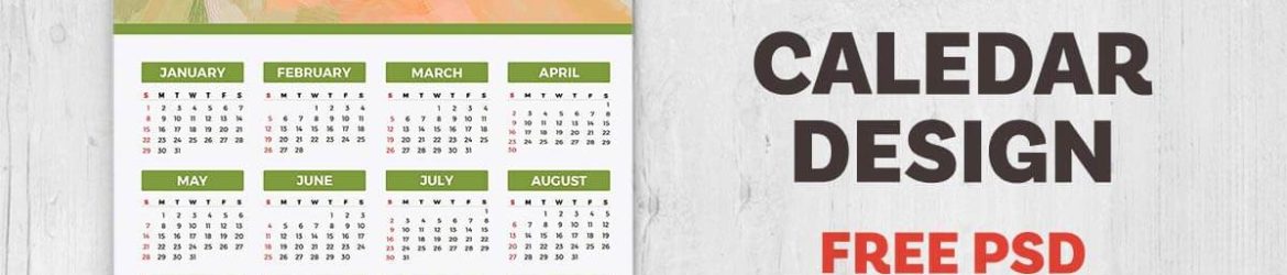 2023 A3 Calendar Design PSD Template free