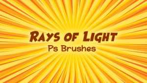23 Rays of Light Photoshop Brushes