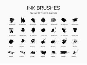 28 Ink Ps Brushes