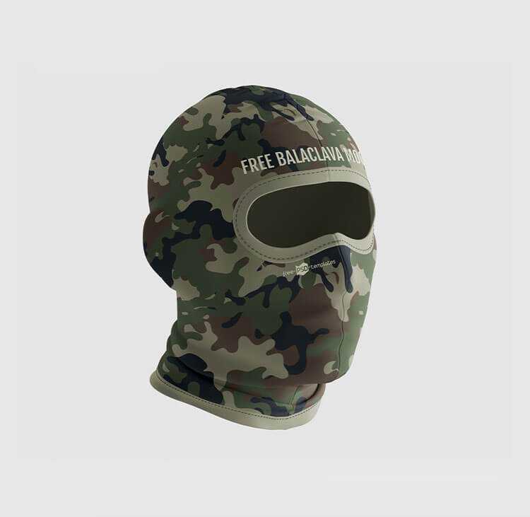 3 Free Balaclava Mockups PSD Set