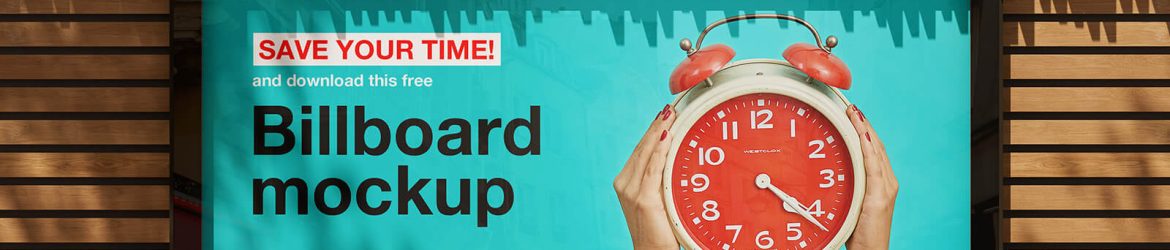 3 Free Billboard Screen Mockup PSD