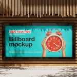 3 Free Billboard Screen Mockup PSD