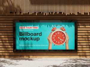 3 Free Billboard Screen Mockup PSD