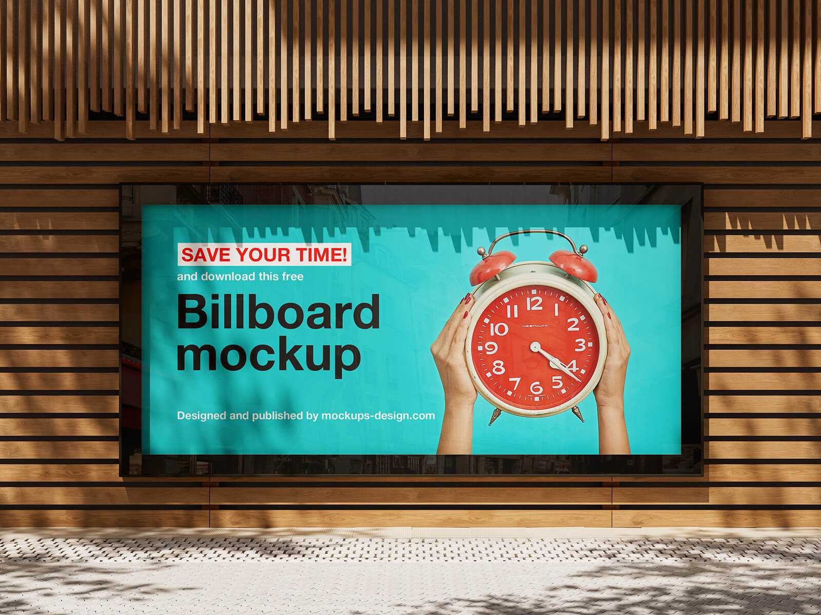 3 Free Billboard Screen Mockup PSD