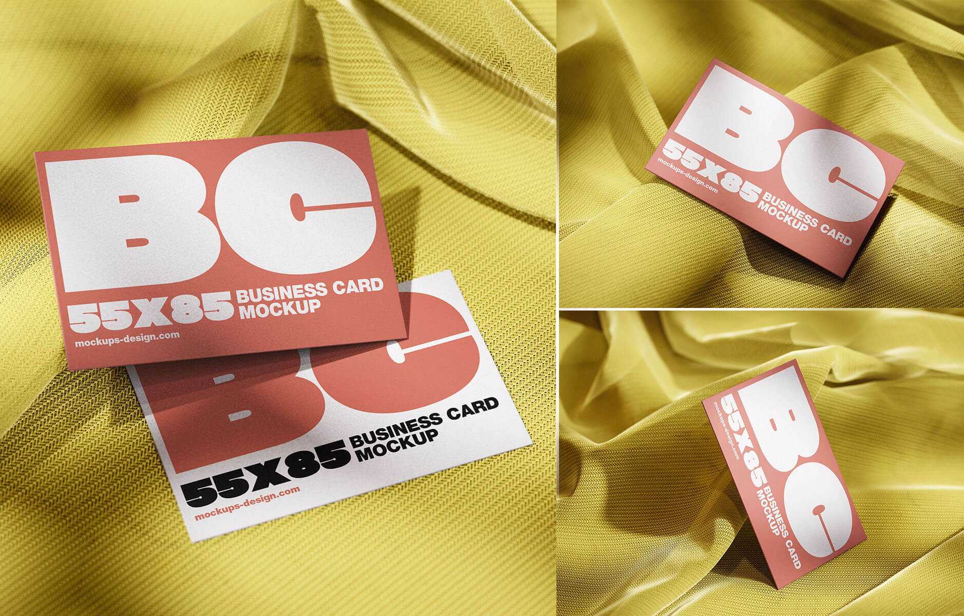 3 Free Business Card Mockup PSD Files