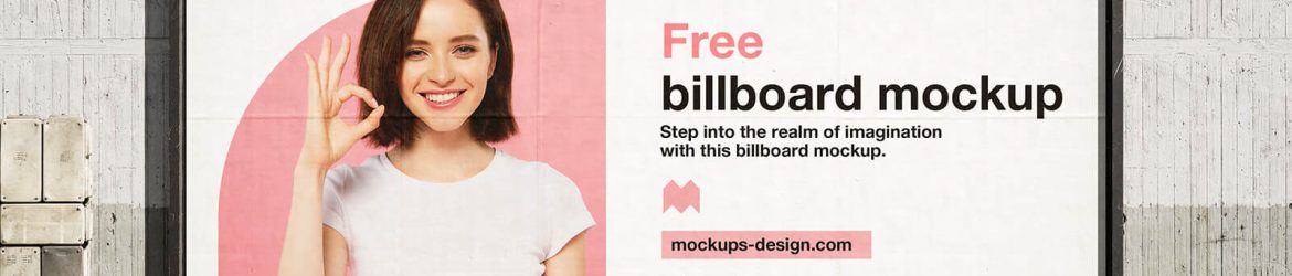 3 Free Concrete Wall Billboard Mockup PSD Files
