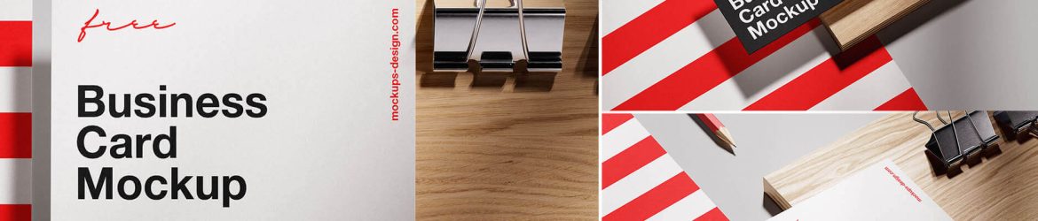 3 Free Elegant Branding Business Card Mockup PSD Files