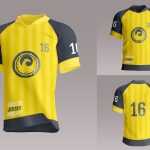 3 Free Half Sleeves Soccer Jersey Mockup PSD Set