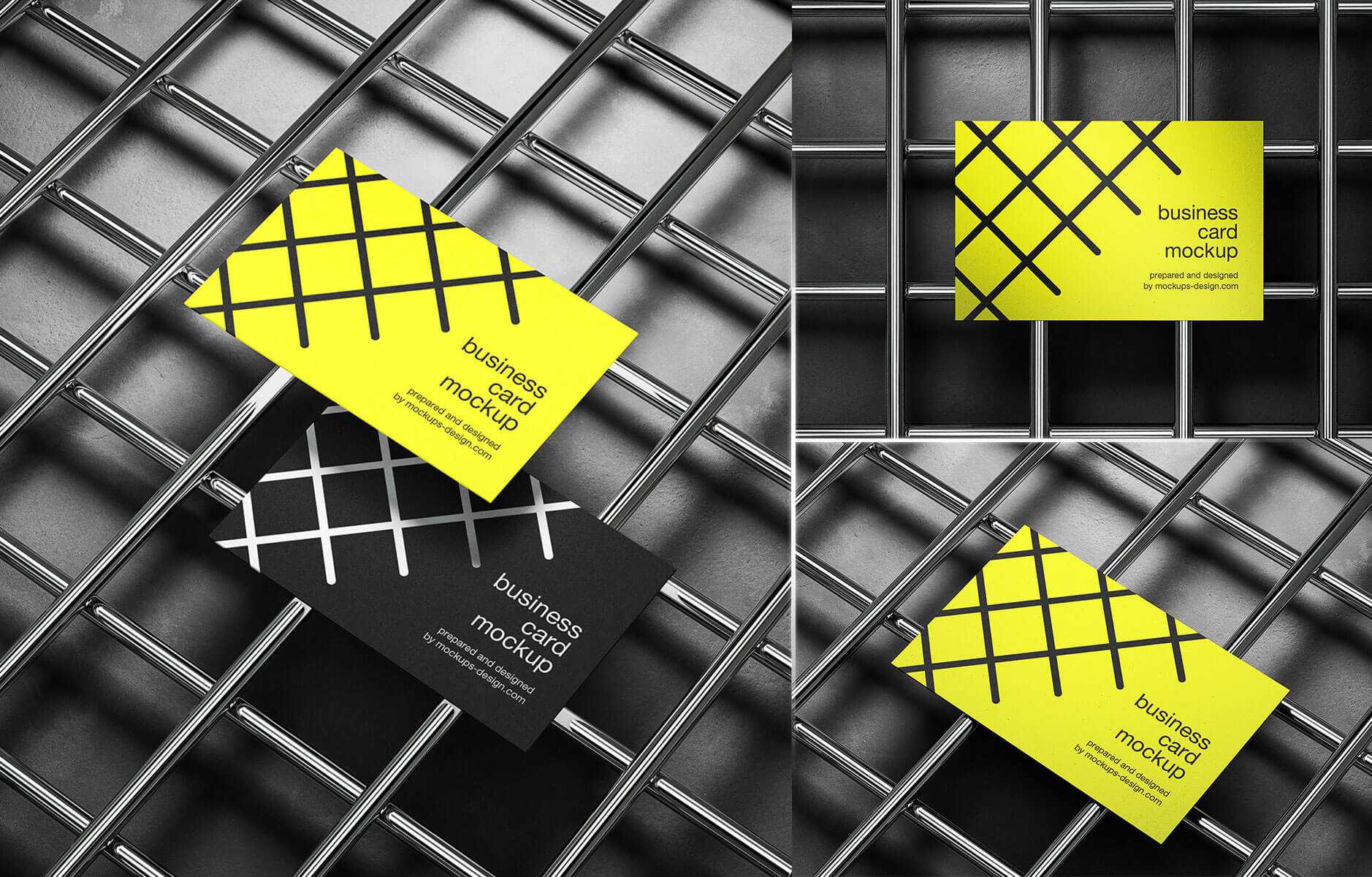 3 Free Industrial Business Card Mockups
