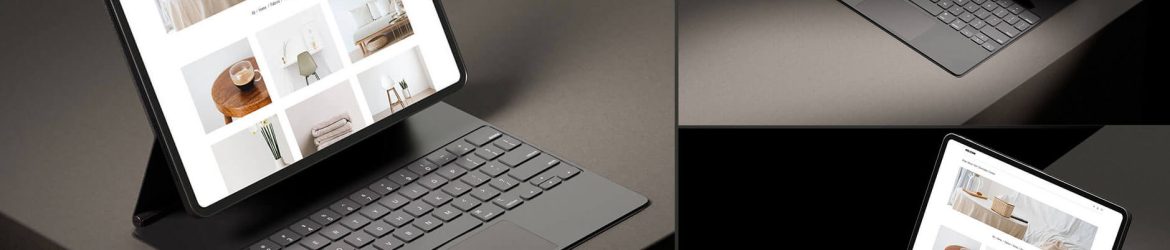 3 Free M2 iPad Pro Mockups PSD Files