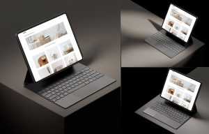 3 Free M2 iPad Pro Mockups PSD Files