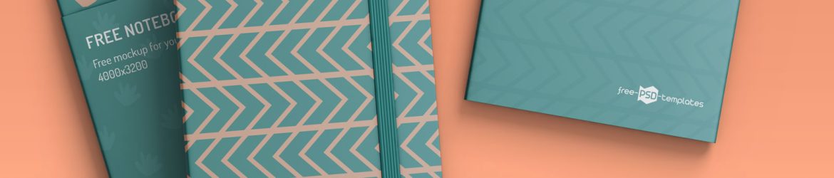 3 Free Notebook Mockup PSD Set - Best Free Mockups