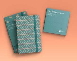 3 Free Notebook Mockup PSD Set - Best Free Mockups