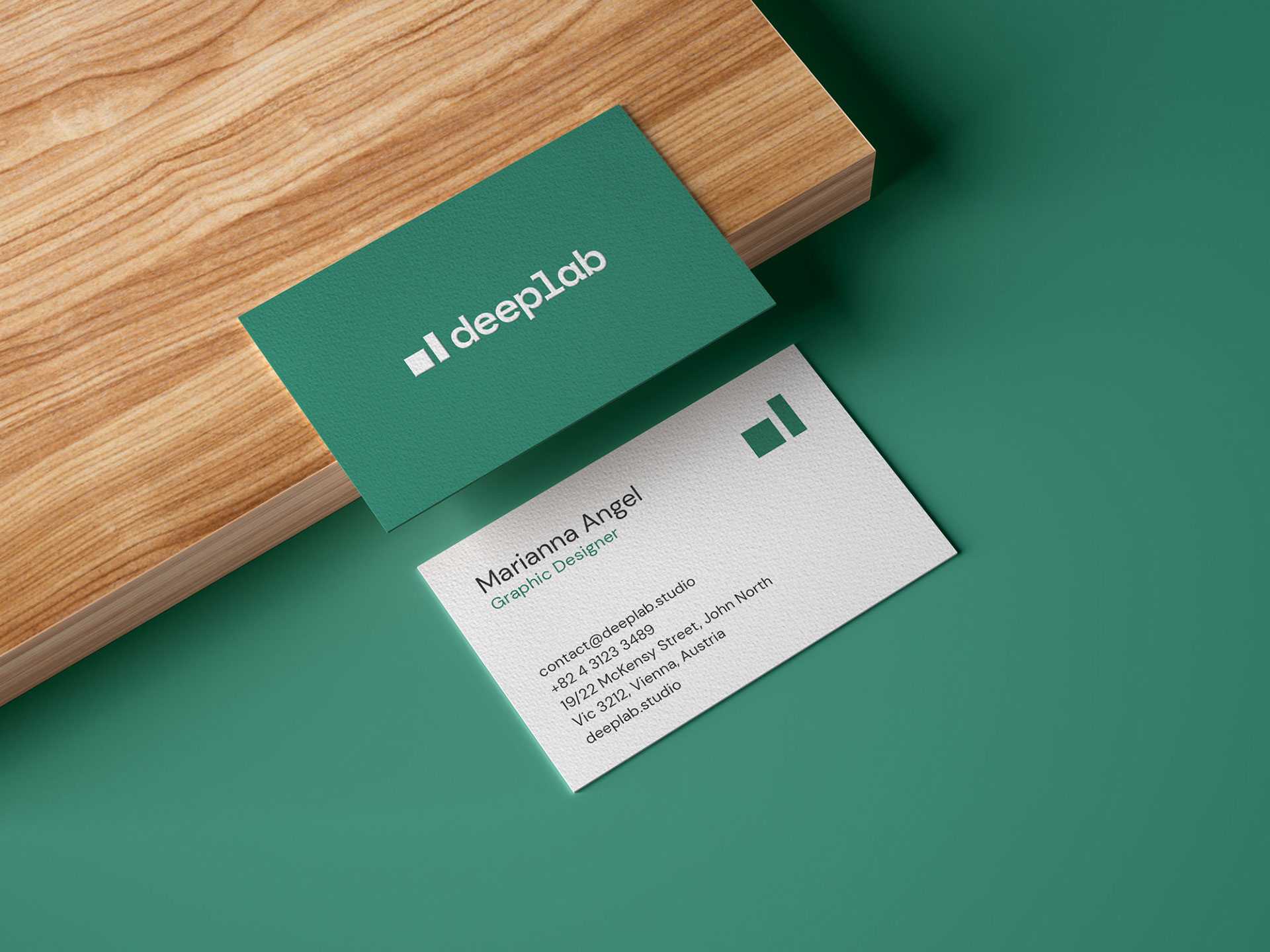 3 Free Realistic Business Card Mockups PSD set