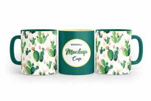 3 Free Realistic Mug Mockups set