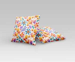 3 Free Square Pillow Mockup PSD set