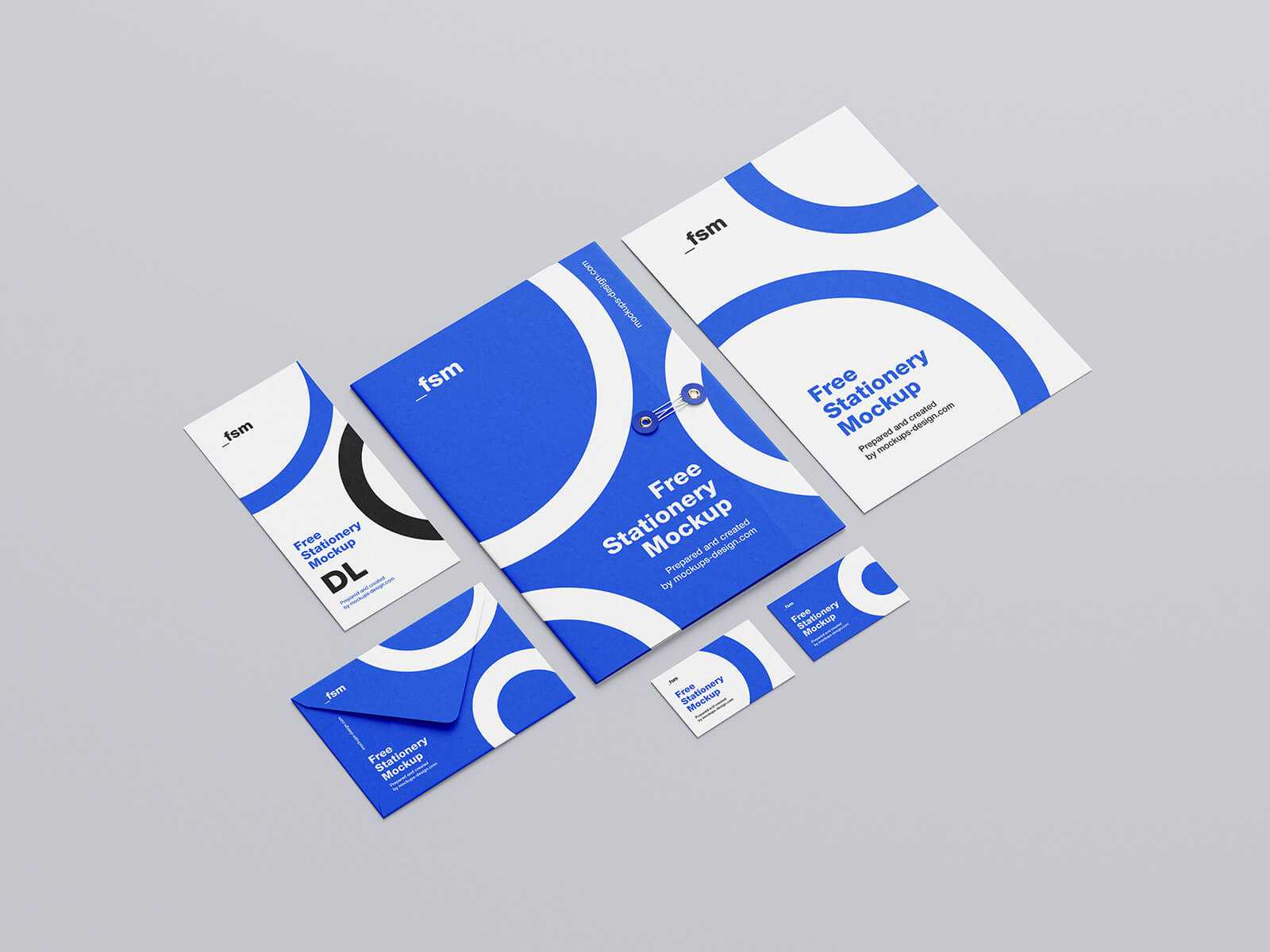 3 Free Stationery With String Folder Mockup PSD Files
