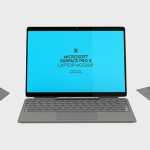 3 Free Surface Pro 8 2-in-1 Business Laptop Mockup PSD Set Free PSD