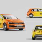 3 Free Vehicle Branding Hatchback Car Mockup PSD Files - Free PSD Download 3 Free Vehicle Branding Hatchback Car Mockup PSD Files