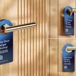3 Free Wooden Door Hanger Mockup PSD Files